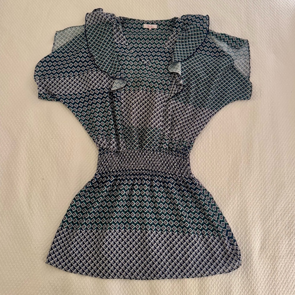 PARKER Luisa Geometric-print‎ Dress 0596 - Picture 2 of 3